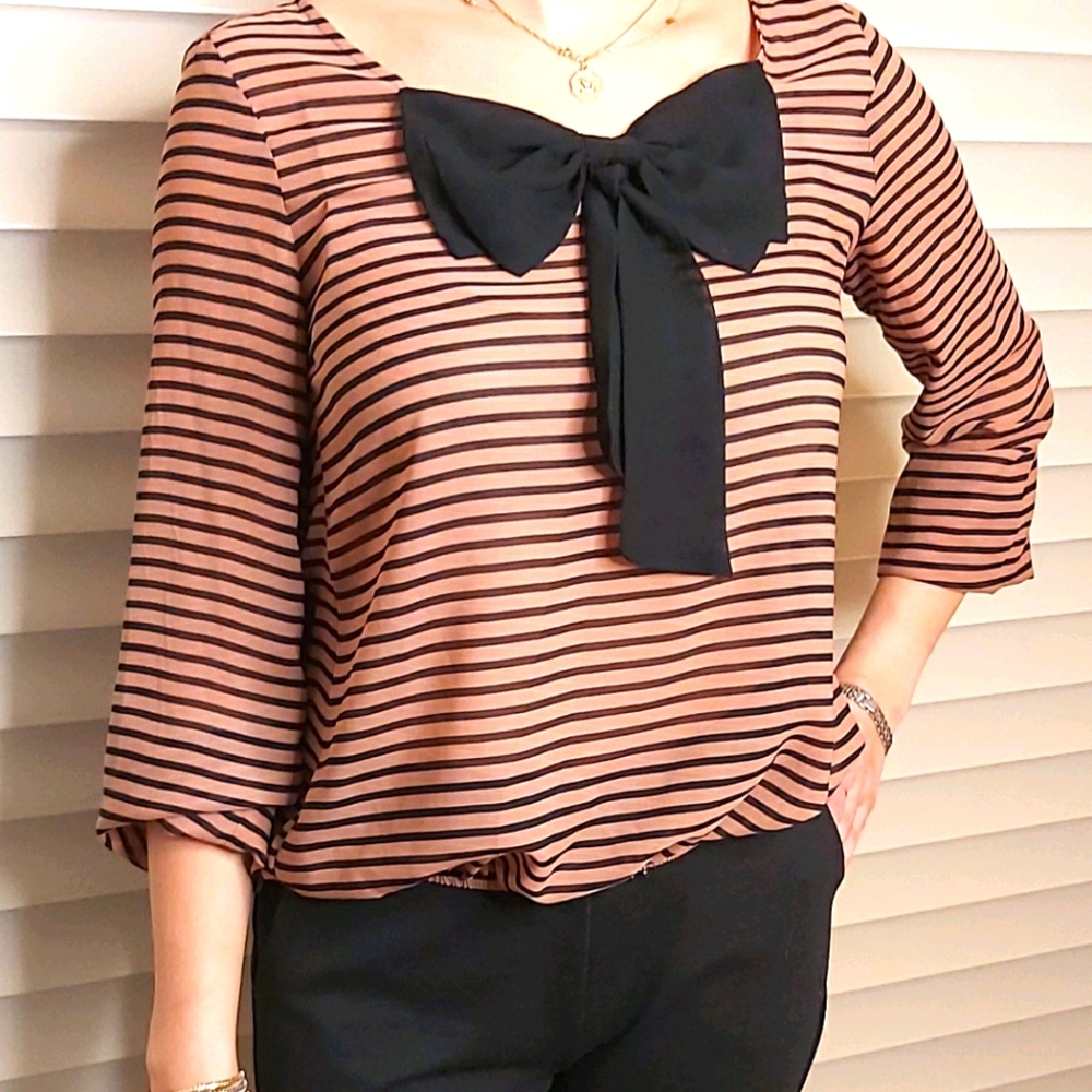 UK2LA bow blouse
